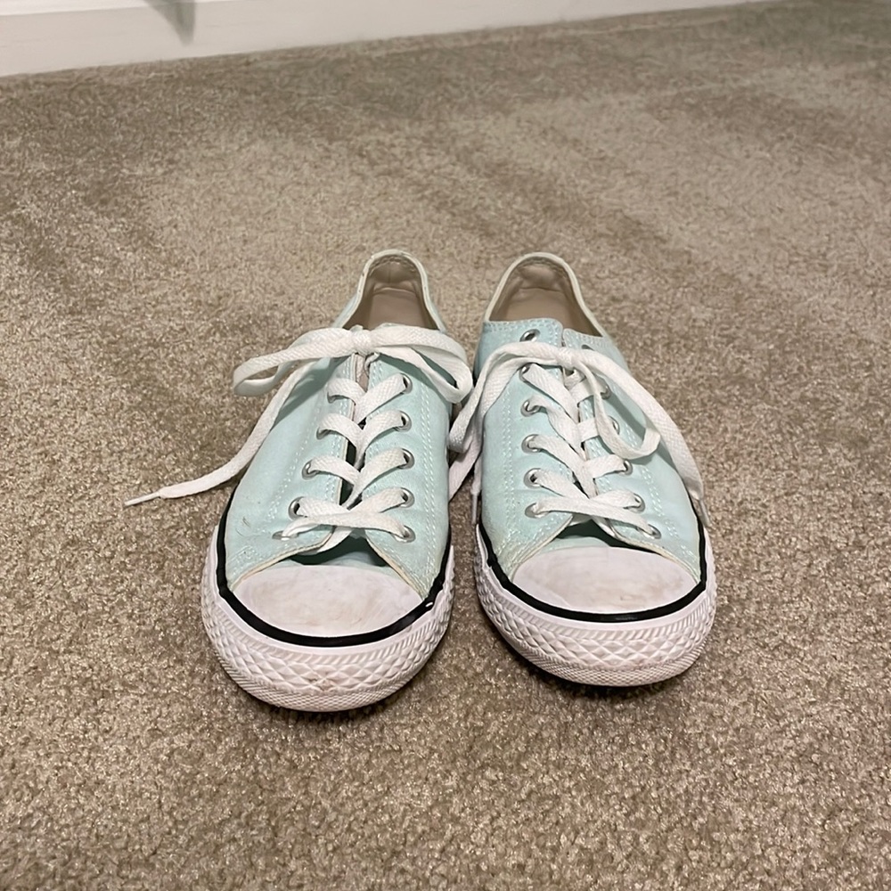 *SOLD* Teal Converse Low-Tops